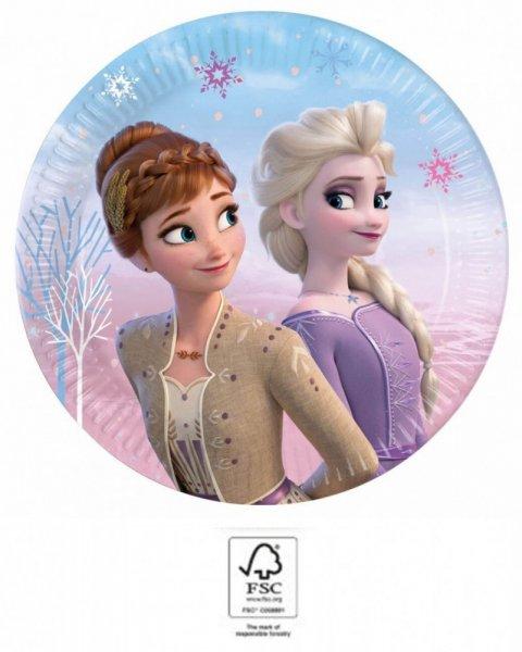 Disney Jégvarázs papírtányér 20 cm-es (8 db-os)