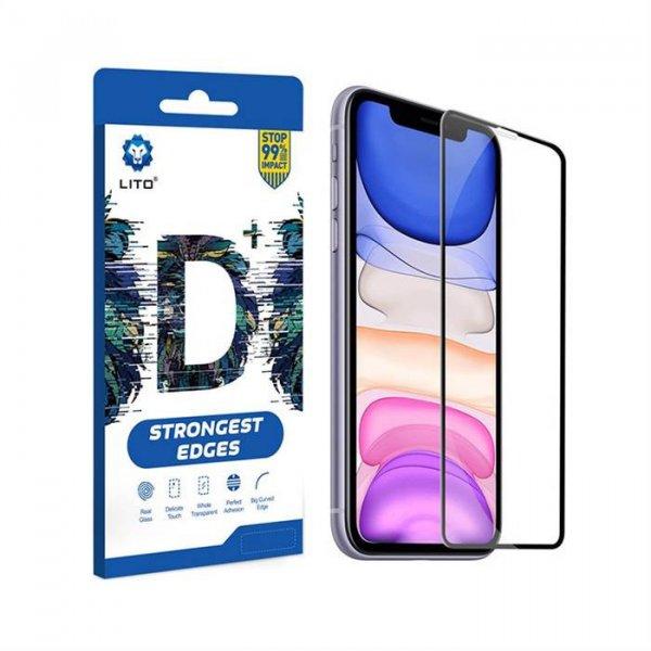 Huawei P20 Lite 2019/P40 Lite Lito D+ 2.5D Full Üvegfólia - Fekete