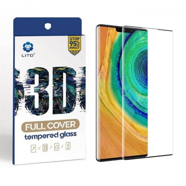 Huawei P40 Lite Lito 3D Curved Üvegfólia - Fekete