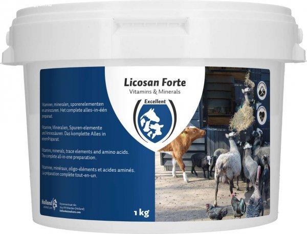 Excellent Licosan Forte kiegészítő takarmány (össszes állat részére),
szarvasmarha bolusok, ásványok