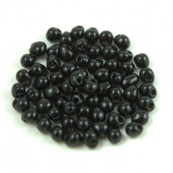 Miyuki drop gyöngy - 401 - Opaque Black - 2.8mm