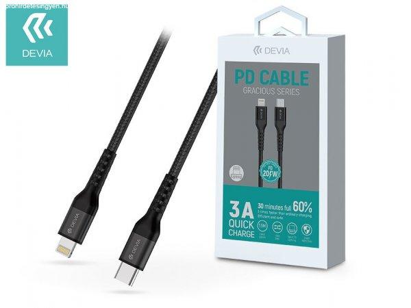 DEVIA Gracious Series PD Cable 20W USB Type-C - Lightning Adat- És
Töltőkábel 1,5 m vezetékkel