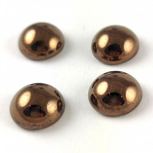 Cseh üveg kaboson - Bronze - 12mm