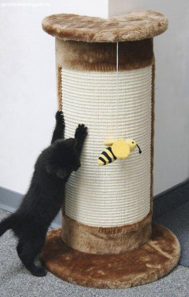 Macska kaparó sarokba 57 cm lógó méhecskével
