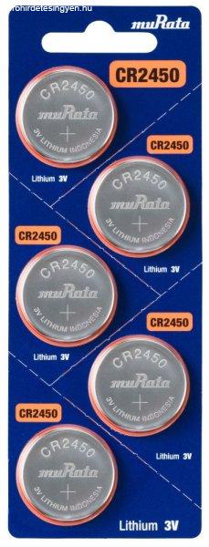 MURATA(Sony) CR2450 lithium gombelem 3V bl/5