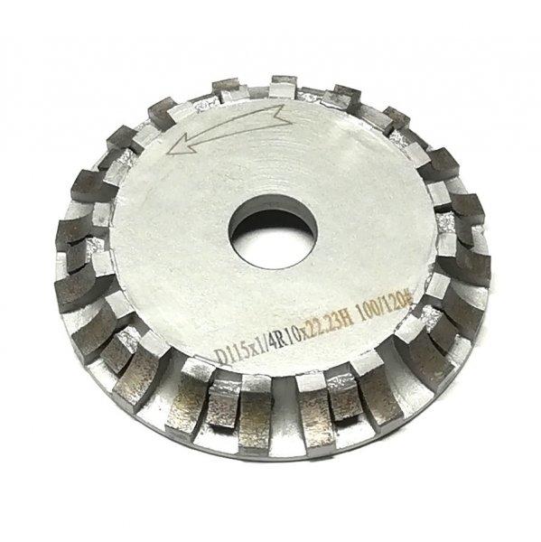 SKT010 Gyémánt profilmarótárcsa D115×22,2×R10 mm durva (skt115010c)