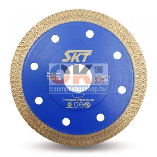SKT 525 vékony gyémánttárcsa száraz vágáshoz 105×22,2mm (skt525105)