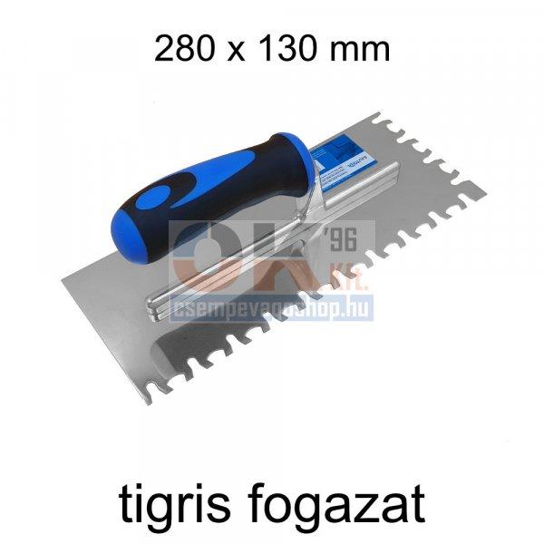 Bautool fogazott glettvas gumírozott soft nyél tigris fogazás 280×130 mm
(b3288848)
