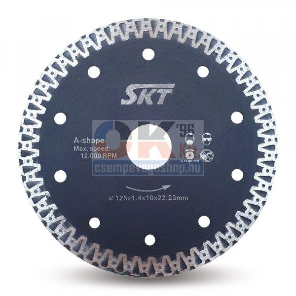 SKT 526 gyémánttárcsa száraz vágáshoz 125×22,2×1,4×10mm fekete
(skt526125b)