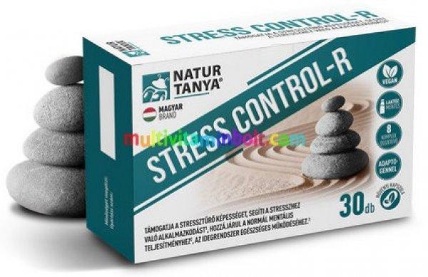 STRESS CONTROL-R 30 db kapszula - Rózsagyökér, Baktövis, Panax ginseng, Maca
és Ashwagandha, B5-, B6 vitaminnal és duomagnézium mátrix - Natur Tanya