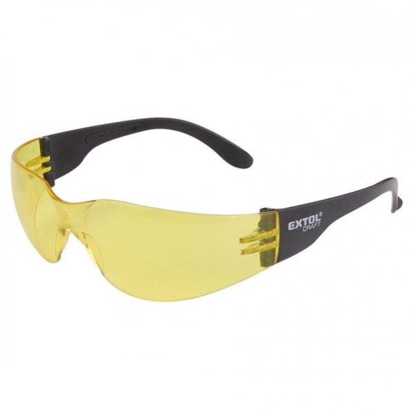 Extol védőszemüveg, sárga, karcolás elleni védelemmel (e97323)
