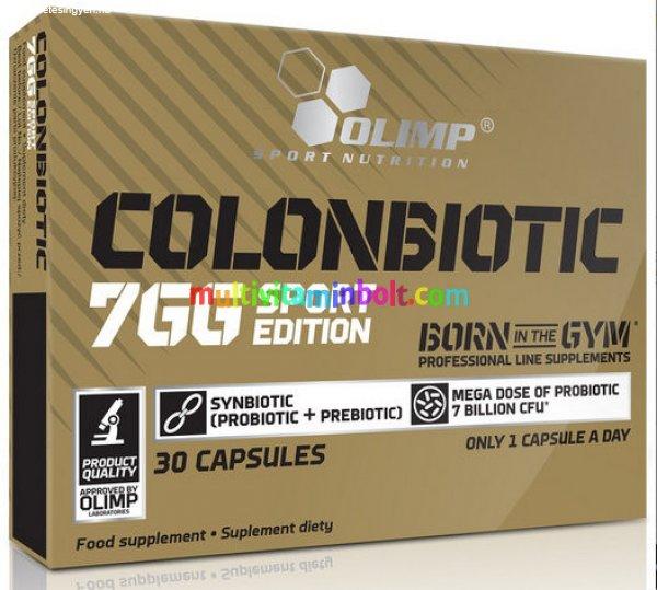 Colonbiotic 7gg Sport Edition, 30 db kapszula, probiotikum, prebiotikom,
szinbiotikum bélflóra egyensúly - Olimp Sport