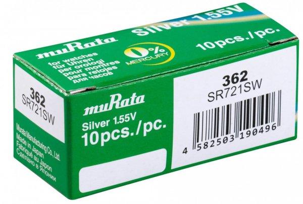 MURATA(Sony) 362 SR721SW ezüst-oxid gombelem 1,55V bl/1