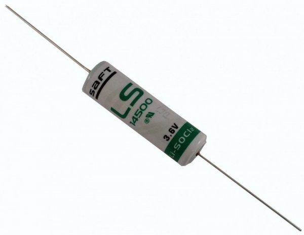 SAFT lithium elem 3,6V AA (ceruza) LS14500 axiális füllel