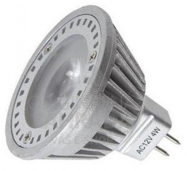 Fényforrás MR16 3xPower LED, meleg fehér, 12V 4W GU5.3