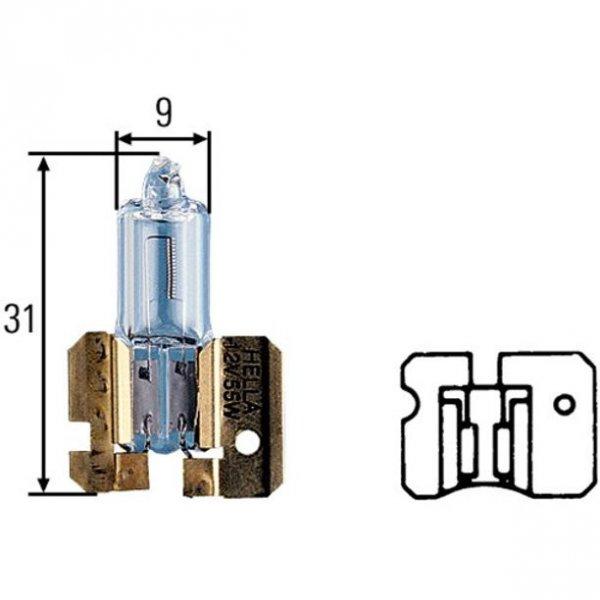 H2 izzó 24V 70W Tungsram 