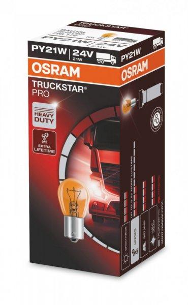  Osram izzó 24V 21W sárga eltolt-láb BAU15s