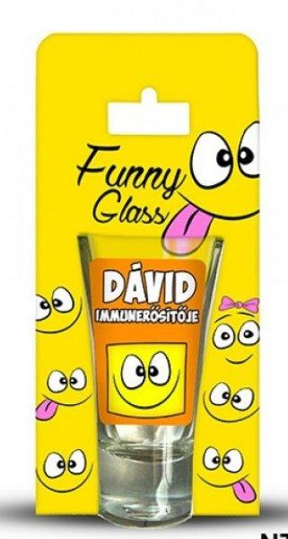 Dávid pálinkás pohár