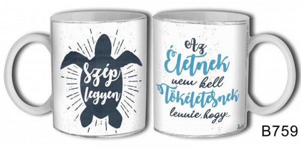 Bögre, Az életnek nem kell tökéletesnek lennie
