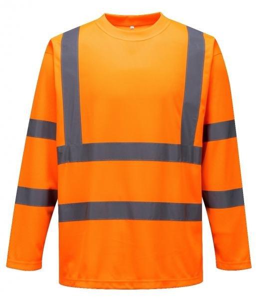 S178 - Hi-Vis hosszú ujjú póló - narancs