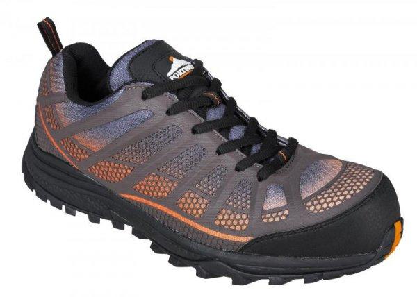 FT36 - Portwest Compositelite Low Cut Spey S1P Trainer - narancs/fekete