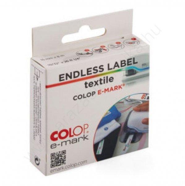 Colop e-mark 14mmx8m fényes folyamatos címke - fehér
