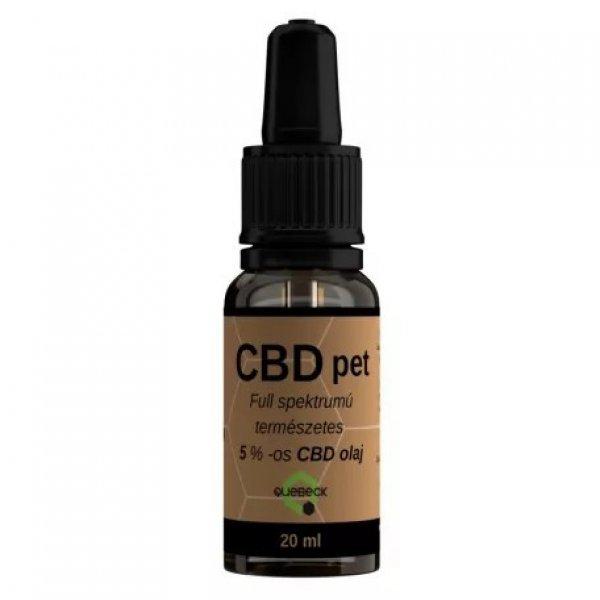 Quebeck CBD Pet 5% Full spektrumú olaj 20ml