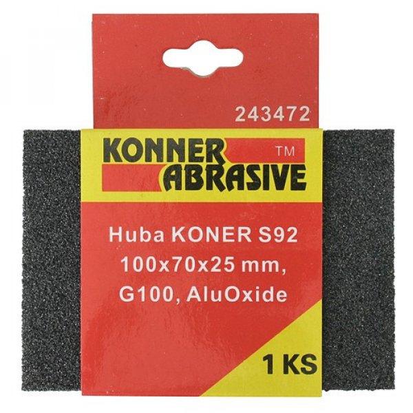 Csiszolószivacs Koner S92 100x70x25 mm, G120, Aluoxide