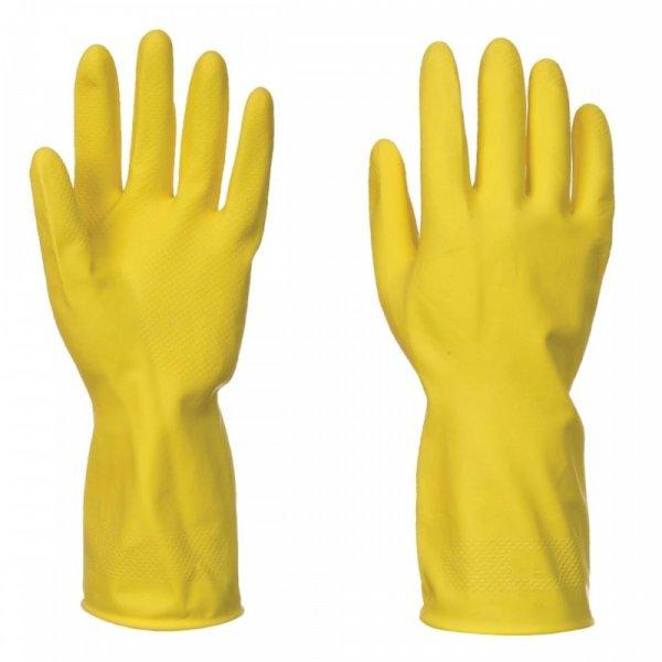 Háztartási latex gumikesztyű - sárga XL