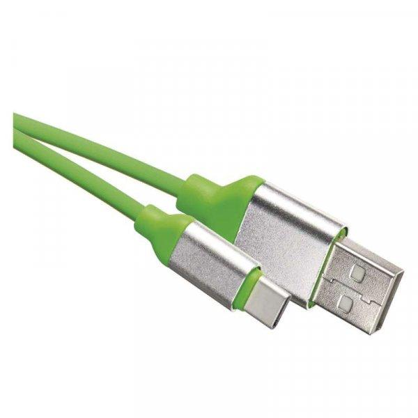 EMOS USB KÁBEL 2.0 A DUGÓ - C DUGÓ 1M ZÖLD (SM7025G)