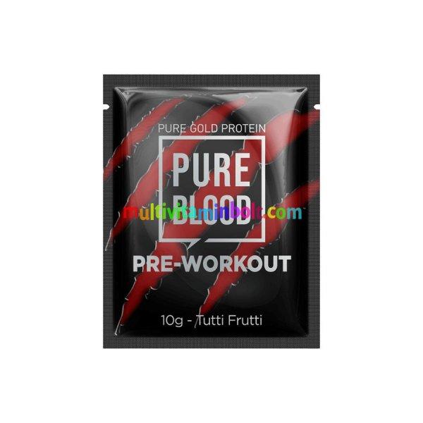 Pure Blood edzés előtti energizáló - 10g - Tutti Frutti - PureGold