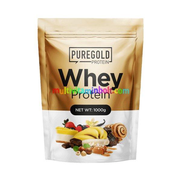 Whey Protein fehérjepor - 1 000 g - PureGold - almáspite