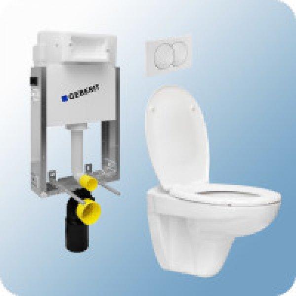 Geberit Kombifix Basic fali WC szerelőelem (nem lábonálló), 108 cm + Delta
12 cm-es falon belüli WC tartály + Delta20 WC nyomólap + Gladys WC csésze