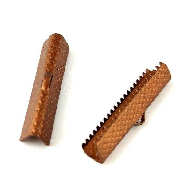 Szalagvég - vörösréz színű - 30mm