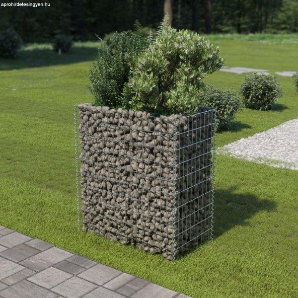 Horganyzott acél gabion magaságyás 90 x 50 x 100 cm