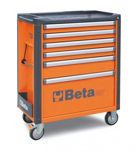 BETA C37/6-O 6 fiókos szerszámkocsi, narancssárga színben