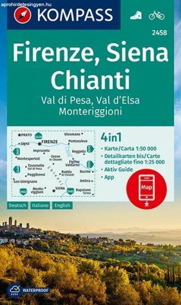 WK 2458 - Firenze, Siena, Chianti, Val di Pesa, Val d'Elsa, Monteriggioni -
KOMPASS