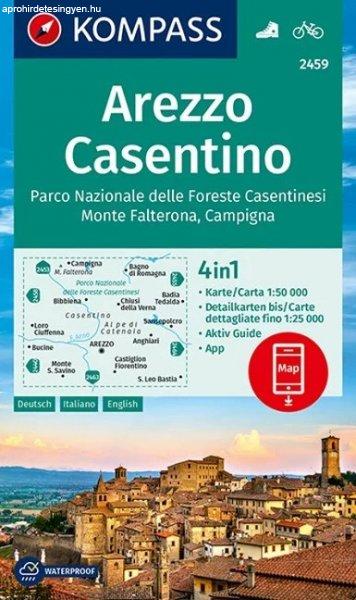 WK 2459 - Arezzo, Casentino, Parco Nazionale delle Foreste Casentinesi, Monte
Falterona, Campigna turistatérkép - KOMPASS