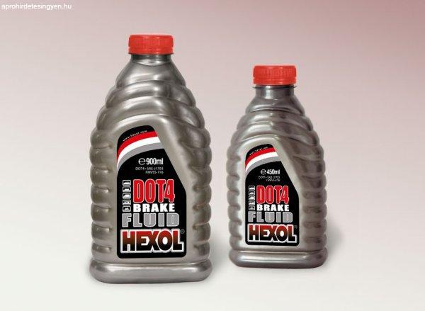 HEXOL DOT-4 BRAKE FLUID (1.) 0,45-0,9 literes kiszerelésekben