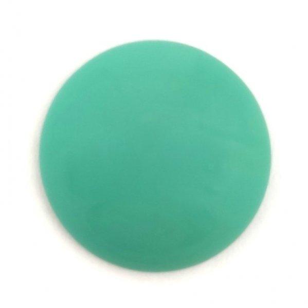 Cseh üveg kaboson - Turquoise Green - 25mm