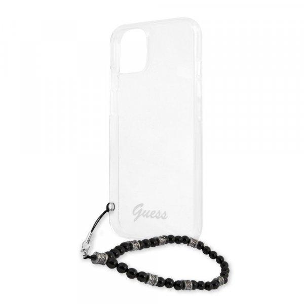 Guess Apple iPhone 13 Mini (5.4) PC Script and Black Pearls hátlapvédő tok
átlátszó (GUHCP13SKPSBK)