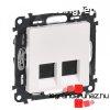 Legrand Valena Life 2xRJ45 Cat. 5e UTP csatlakozaljzat feh