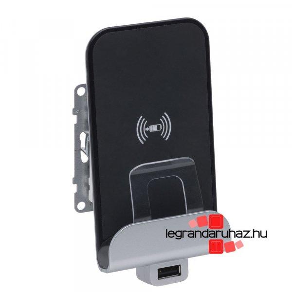 Legrand Suno Vezeték nélküli töltőállomás USB A-típusú, fehér, Legrand
721134