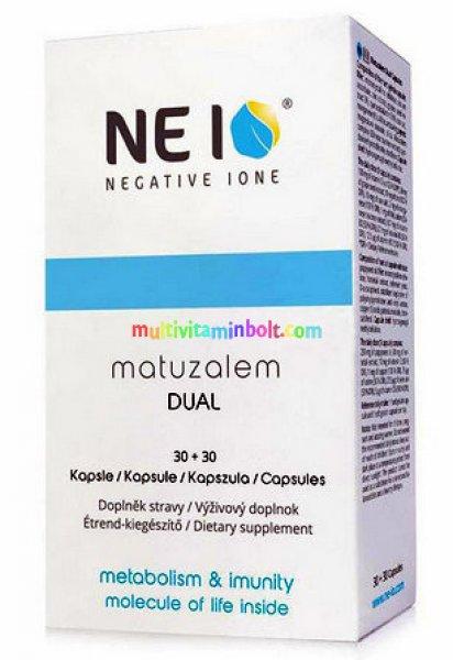 Matuzalem Neio Dual 2x30 db kapszula, kétkomponensű, egyedülálló bioaktív
Matuzalem flavonoid komplexet tartalmaz ásványi anyagokkal és vitaminokkal 