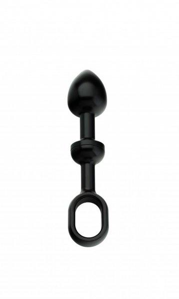 Andaro Alu-Push Plug Small Black anál plug