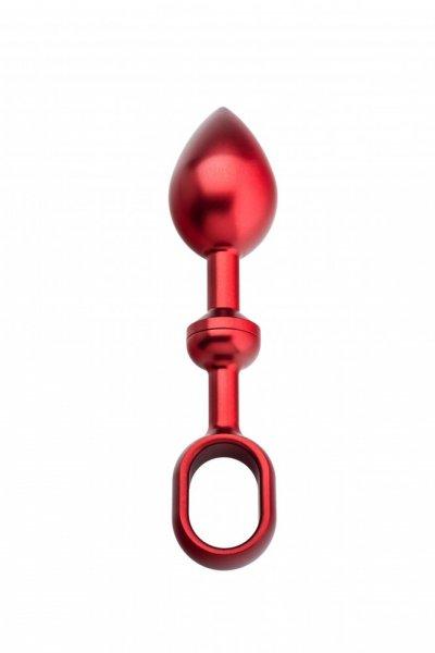 Andaro Alu-Push Plug Large Red anál plug