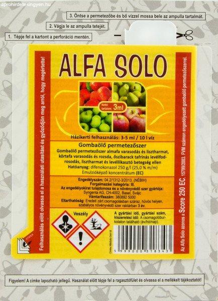 Alfa Solo /Score/ 3 ml amp.