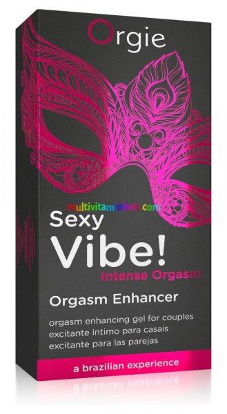 Orgie Sexy Vibe Orgasm - folyékony vibrátor nőknek és férfiaknak 15 ml,
mentollal