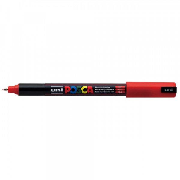 Dekormarker Uni Posca PC-1MR 0.7 mm, mm extra vékony hegy, piros (red 15)