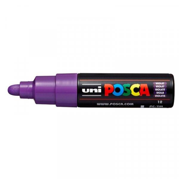 Dekormarker Uni Posca PC-7M 4.5-5.5 mm, kúpos, lila (violet 12)